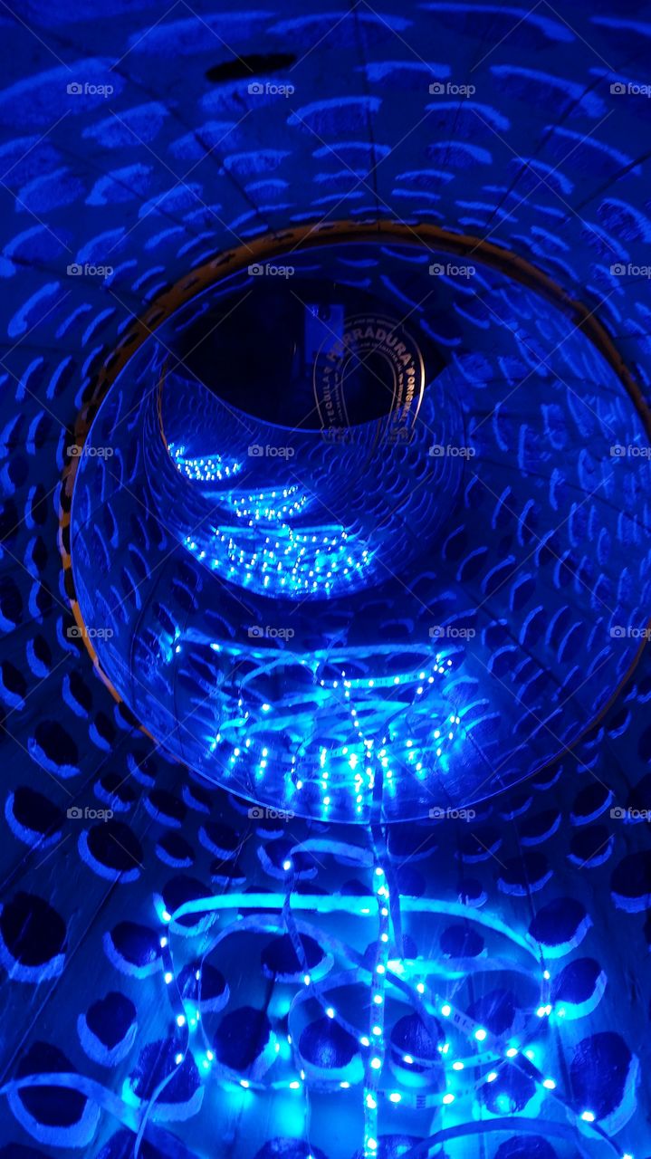 Tunnel of Light - Blue. Restaurant in New Mexico featuring Herradura 2014