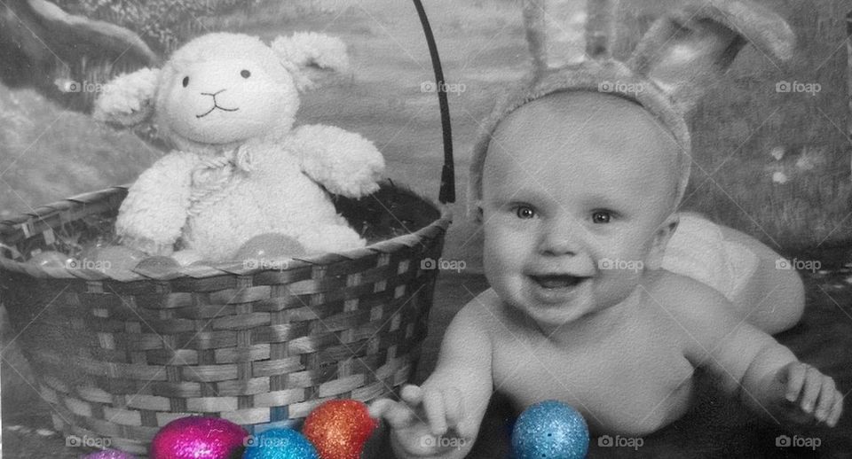 Easter bunny baby