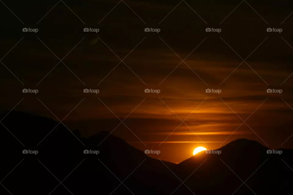 Moon rising
