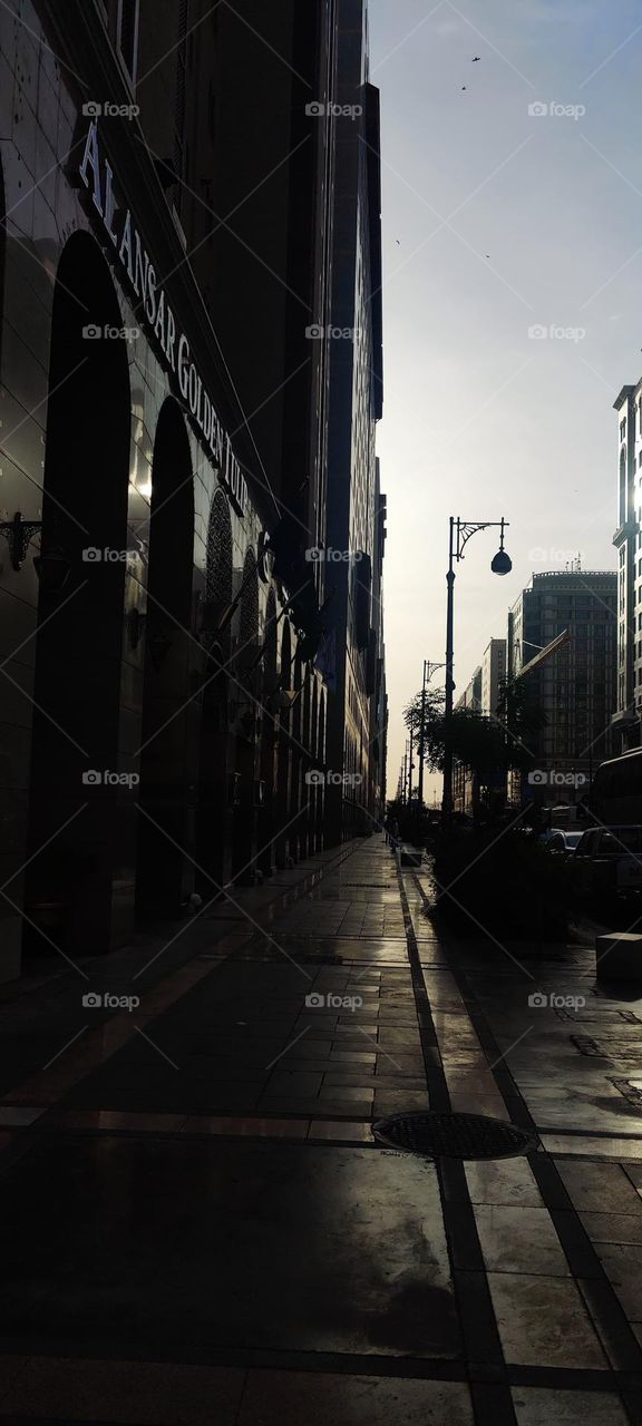 A magical moment of sunrise 🌄 at Early morning in the cityscape of buildings