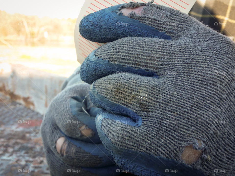 Working Hands in Gloves