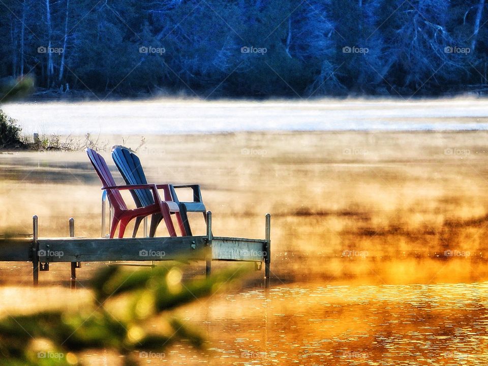 Laurentians Early Morning mist 