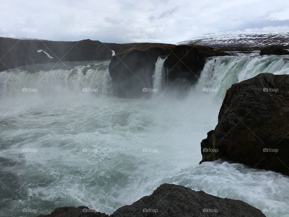 Godafoss waterfall in Iceland 