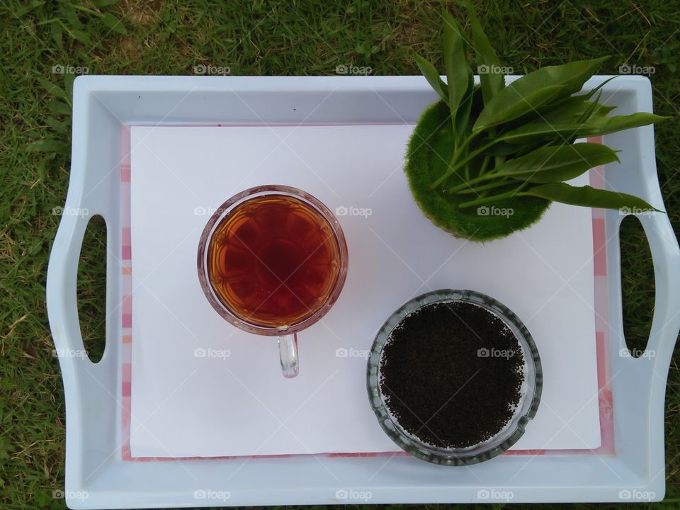 Sri Lankan tea(with tea leaves)