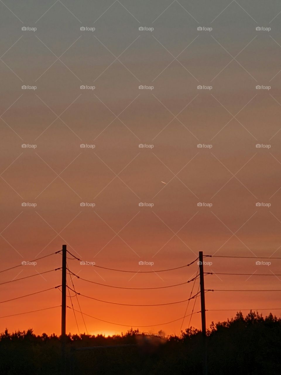 Sunset on the praries