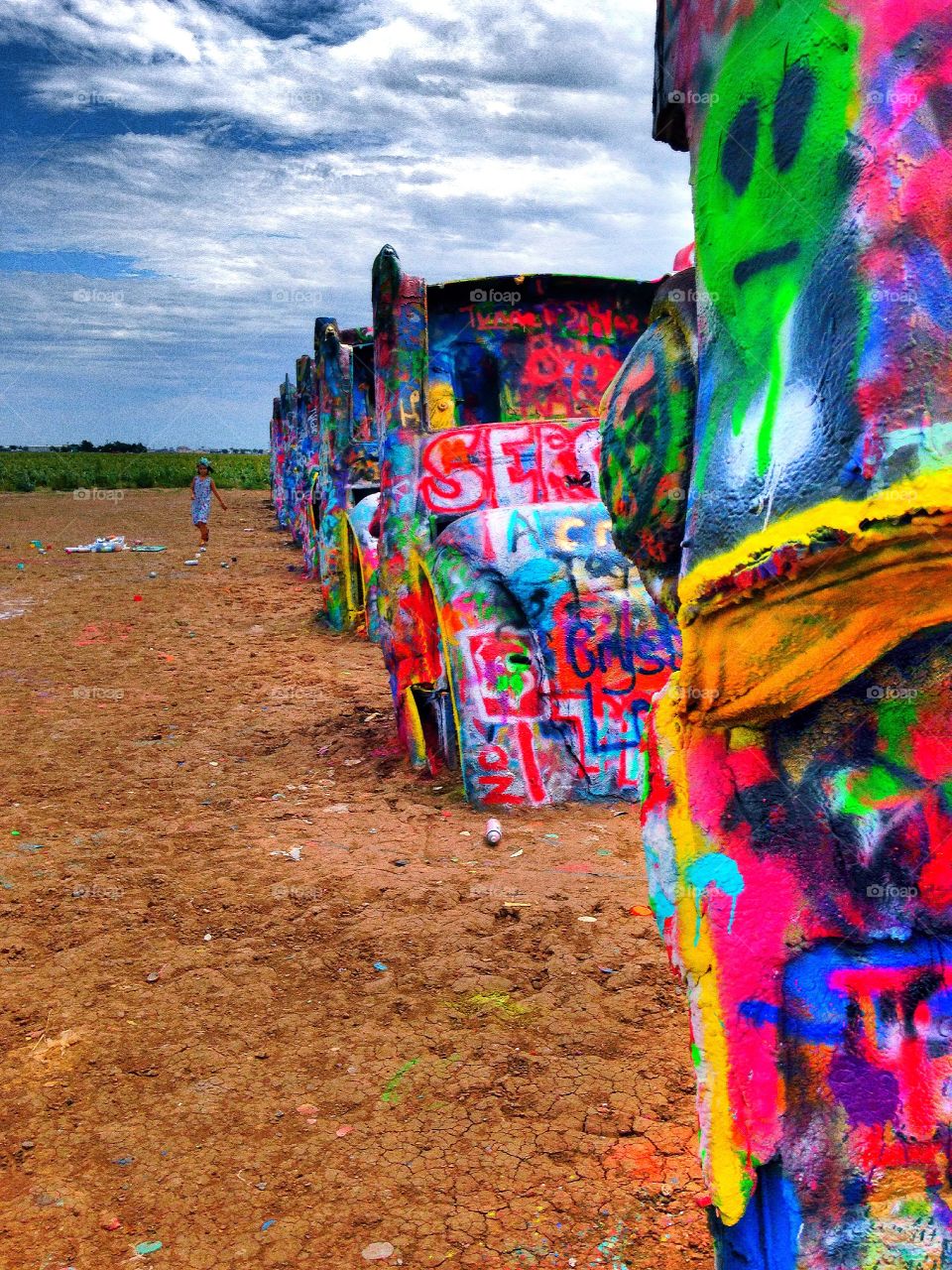 Storm at Cadillac Ranch
