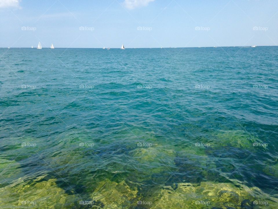 Water. Lake Michigan