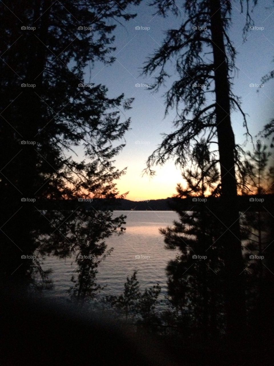 Idaho Payette lake sunset