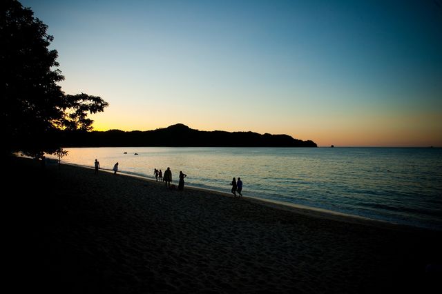 Evening beach in Costa Rica