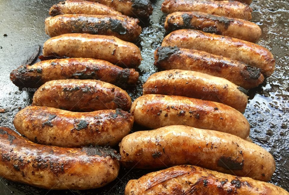 Grilled sausages 