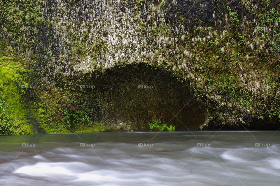 The power of water on Eagle Creek in the Columbia River Gorge Oregon