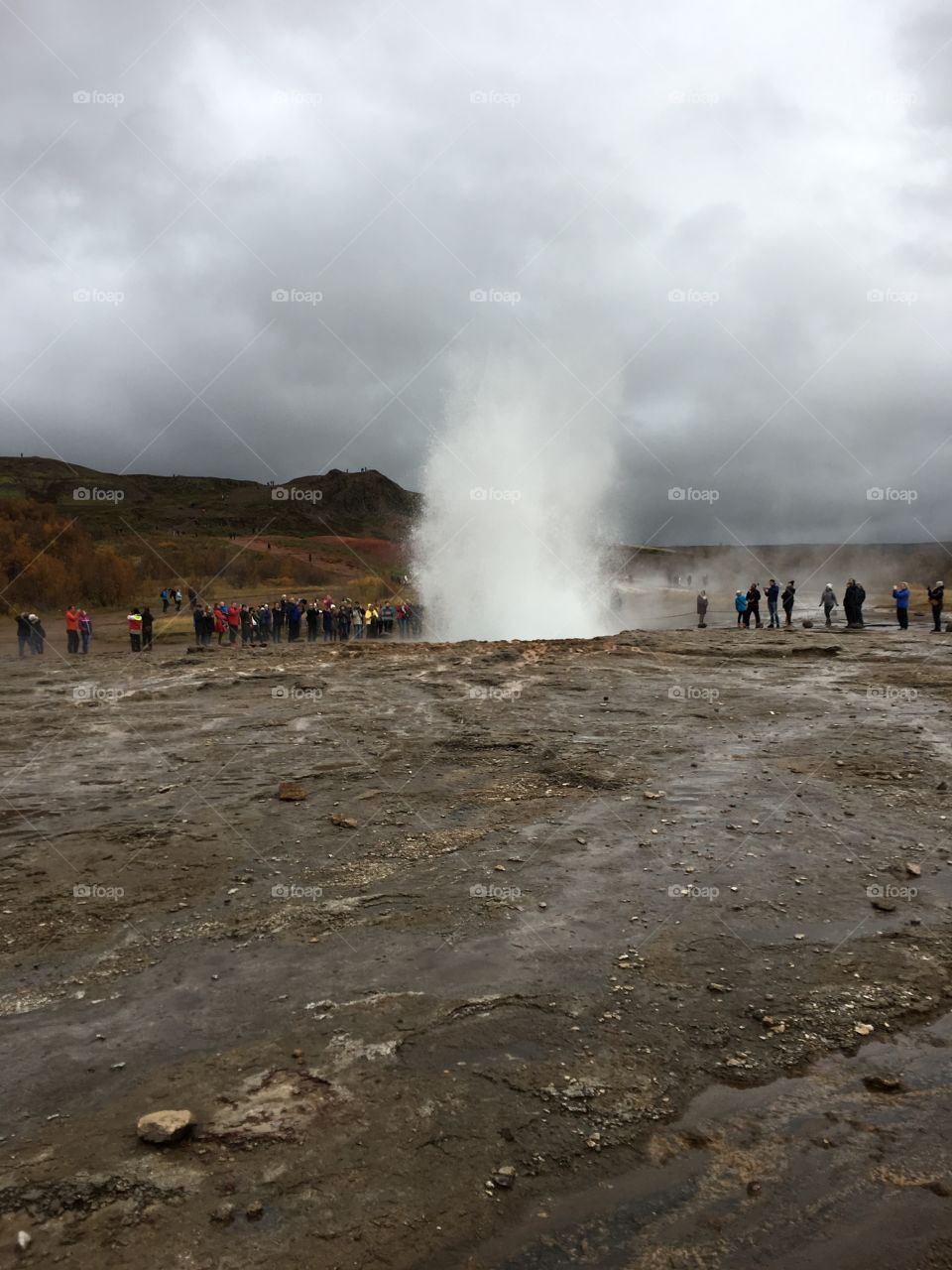 Geyser in action - only in Iceland