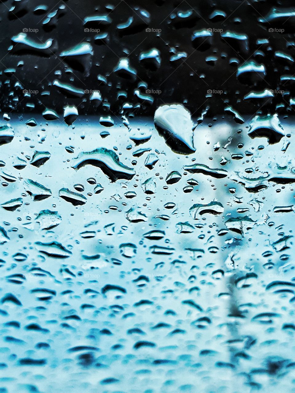 Water drops on a window