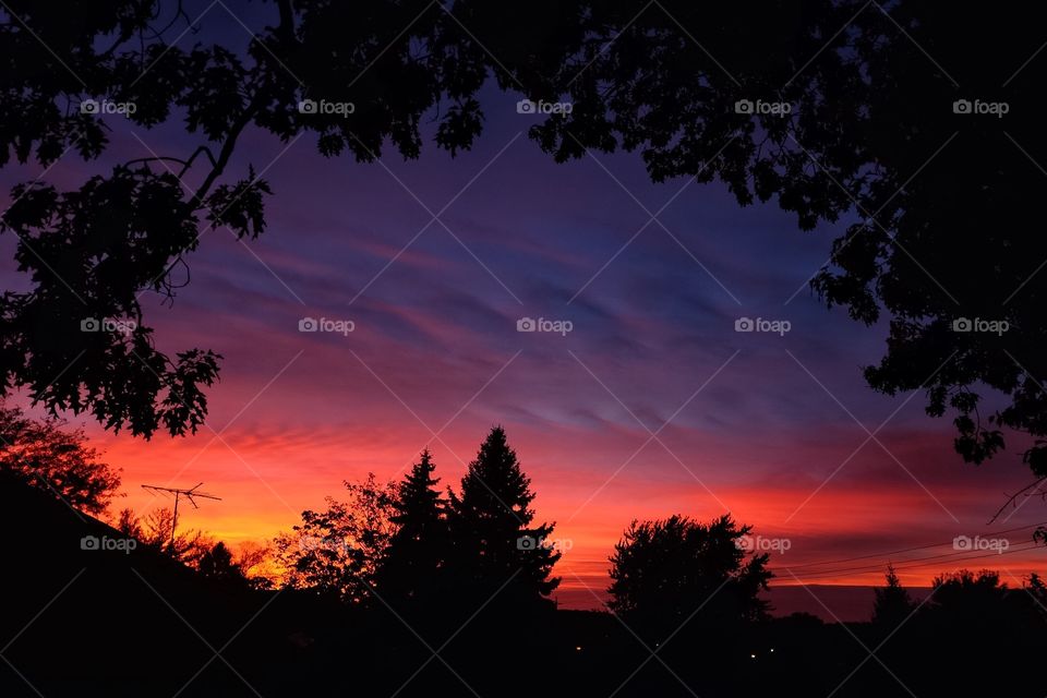 Back Deck Sunset