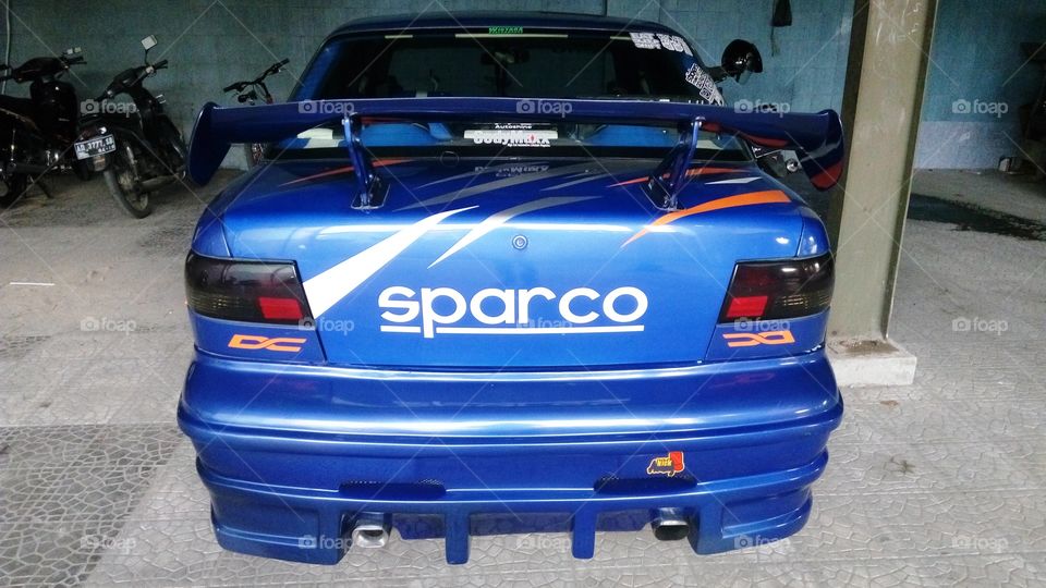Sparco in car