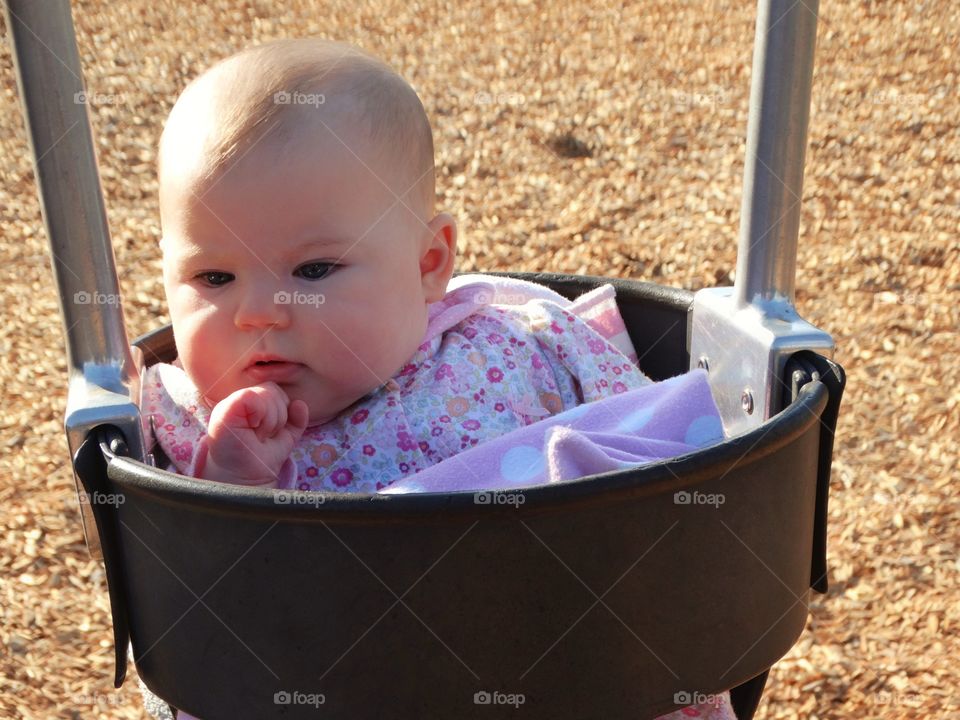 Baby In A Swing