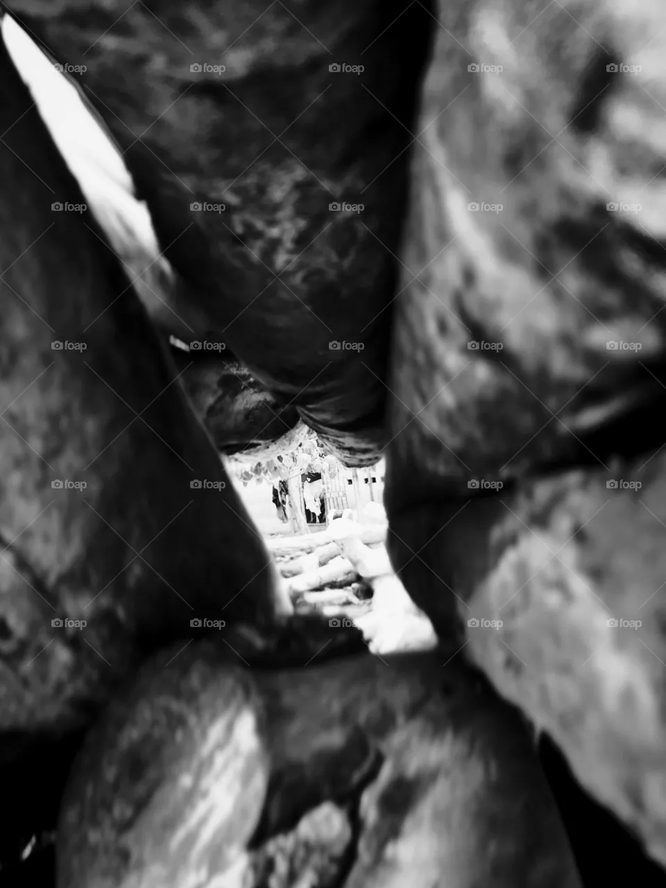 Through the hole
