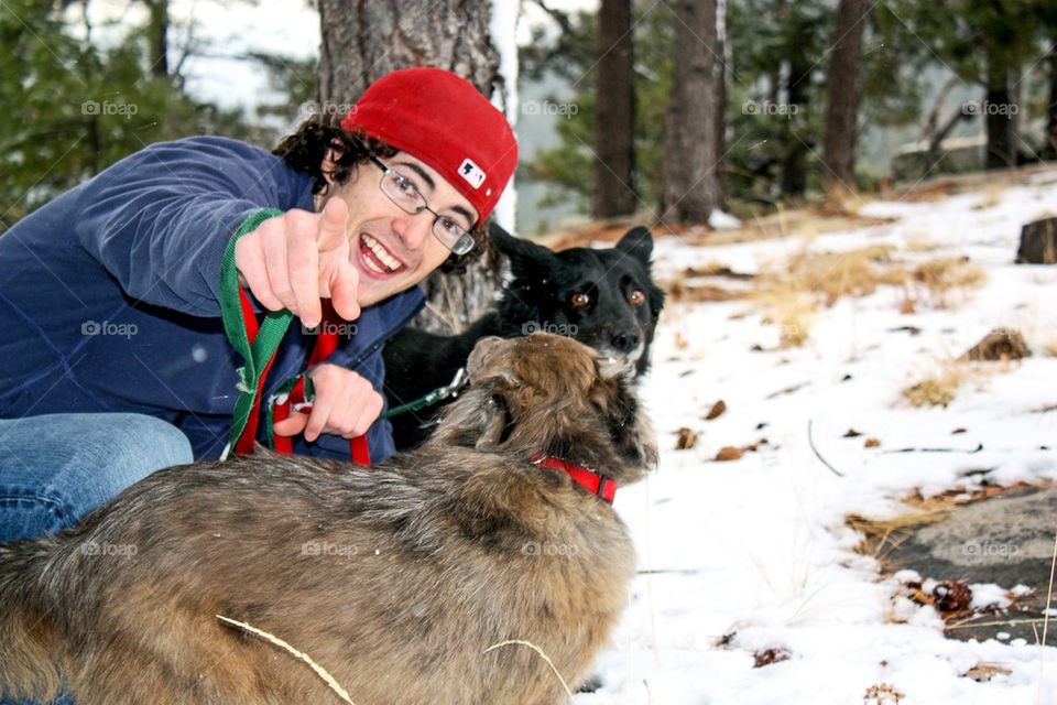 Man and his dogs