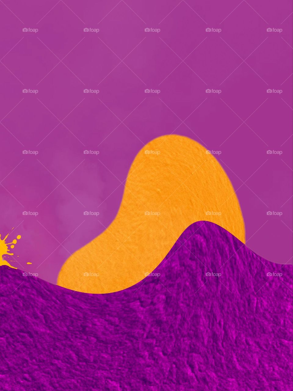 yellow and purple abstract design