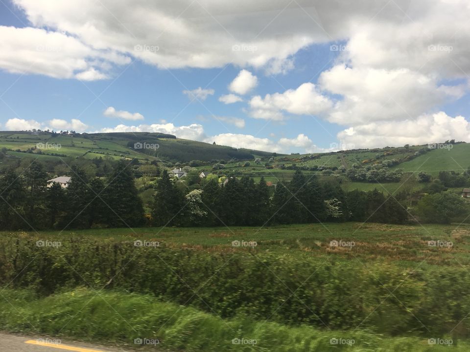 Rolling Irish hills 