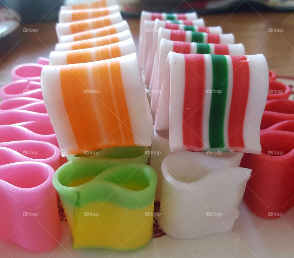 Multicolored candies