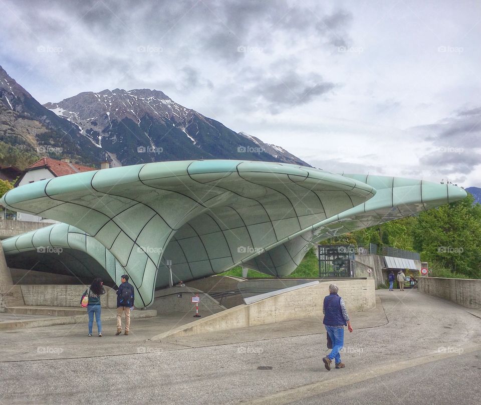 Modern architecture in Innsbruck 