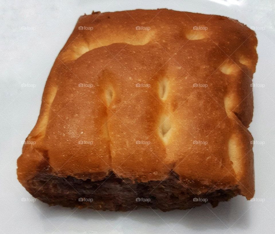 Sweet bread isolated on white background