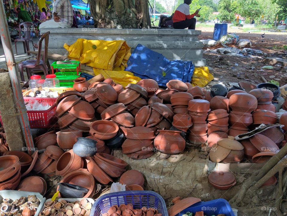 Clay pots