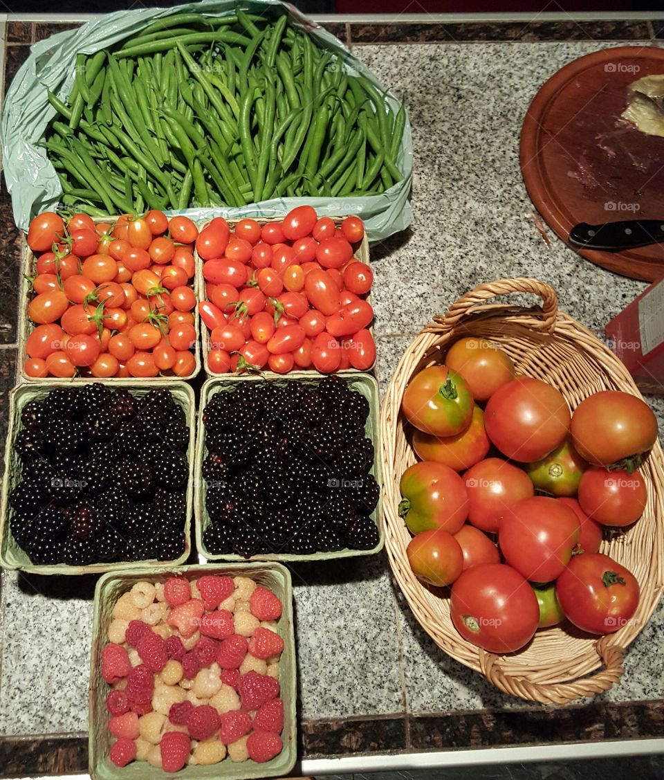 Blissful Bounty. A few of my fresh finds from the valley!