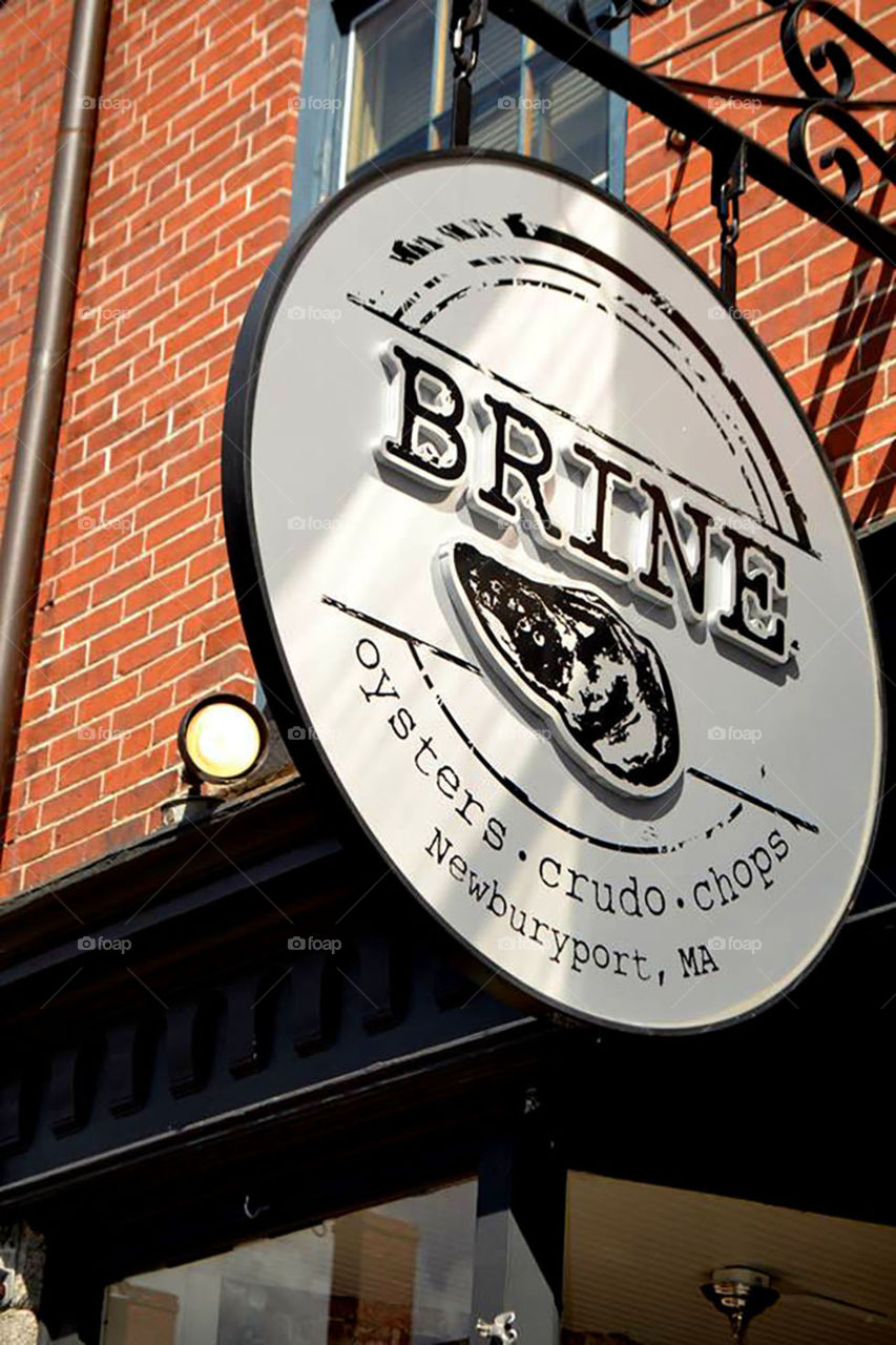 Brine Oyster Co. Sign