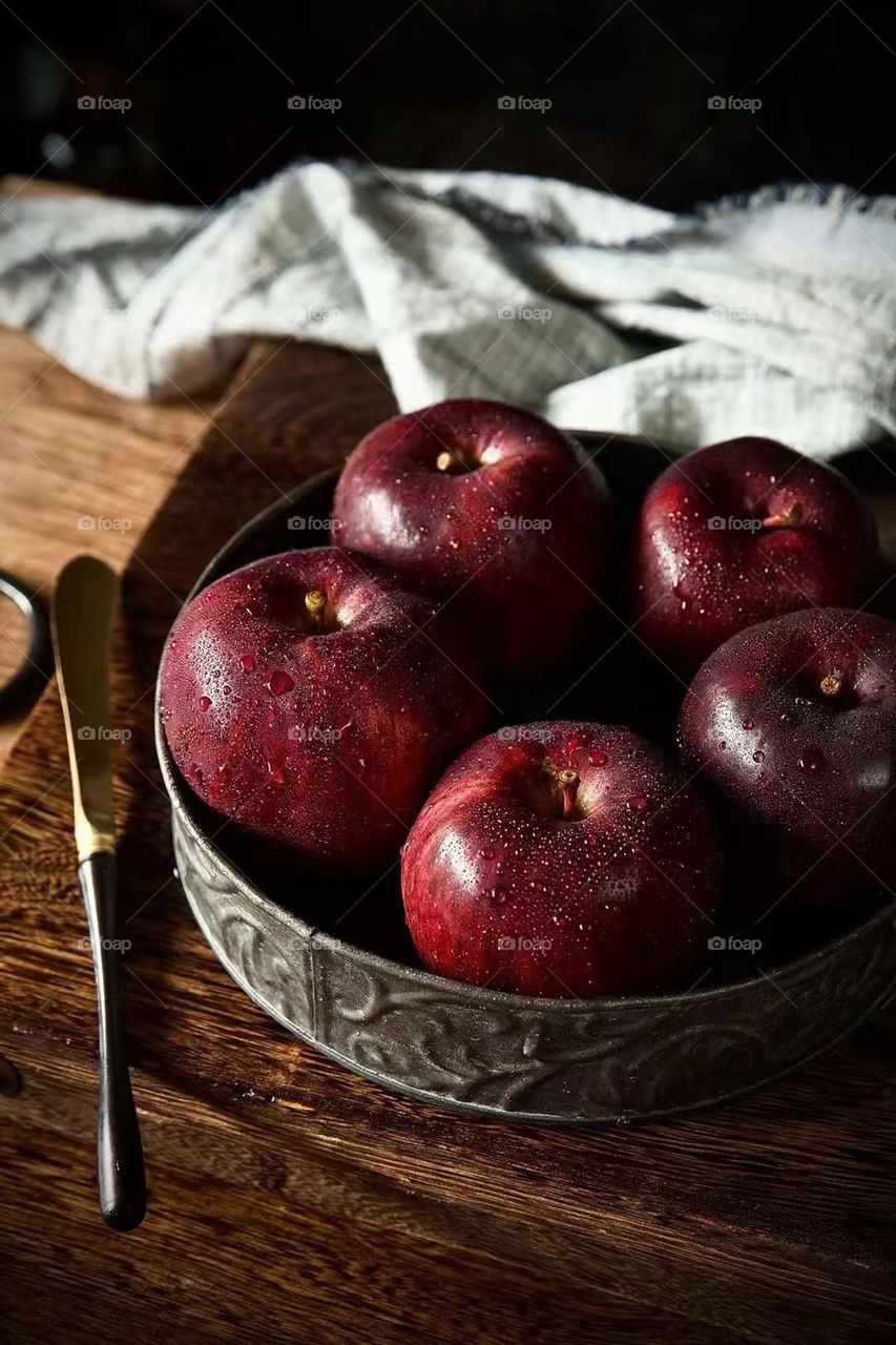 The colors of autumn,nice color apples 