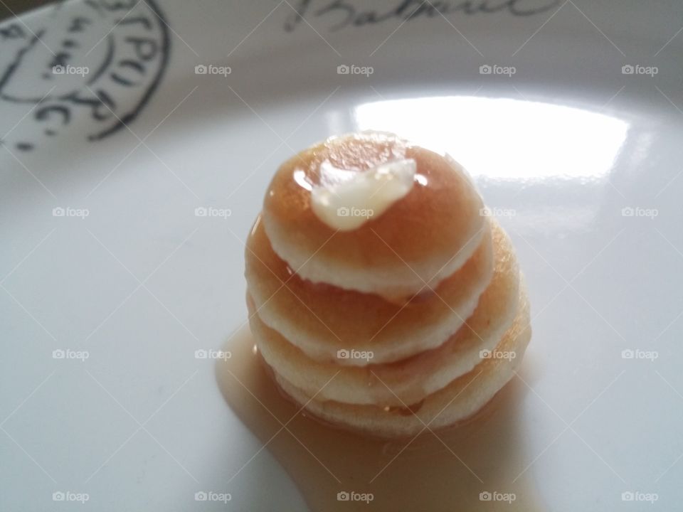 mini pancake stack