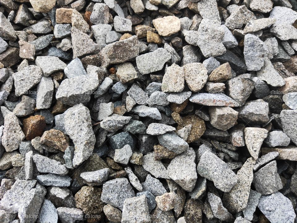 split stone pile for building materials. with the new state of nature