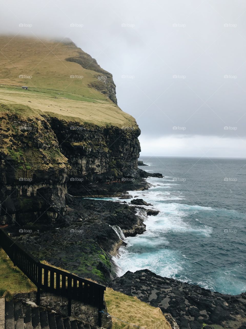 Coastline on the Faroe Islands 