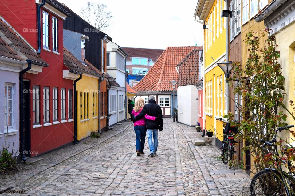 Old Couple On City Tour