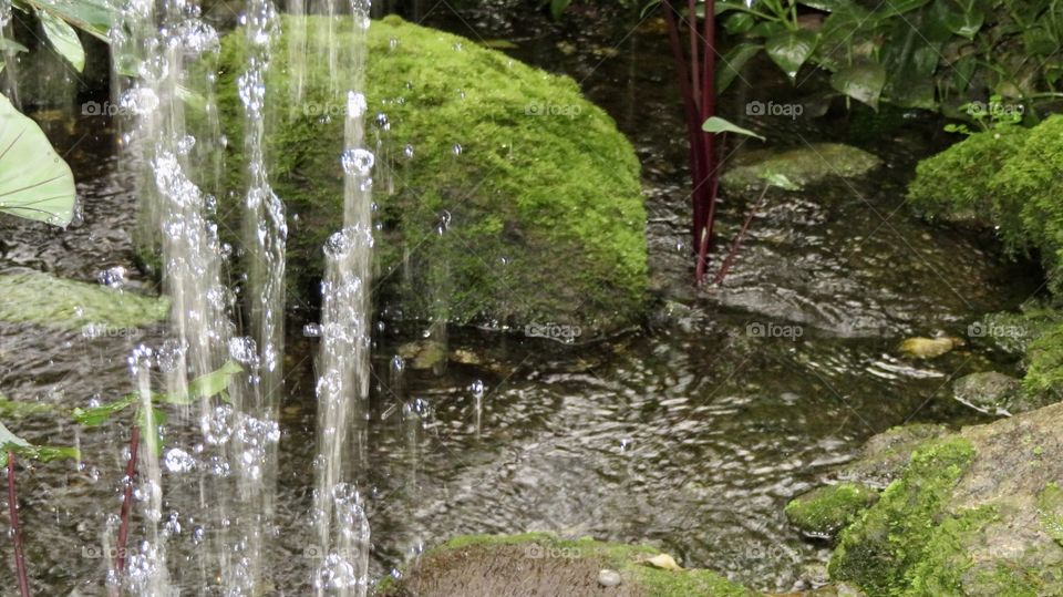 Waterfall waterdrops