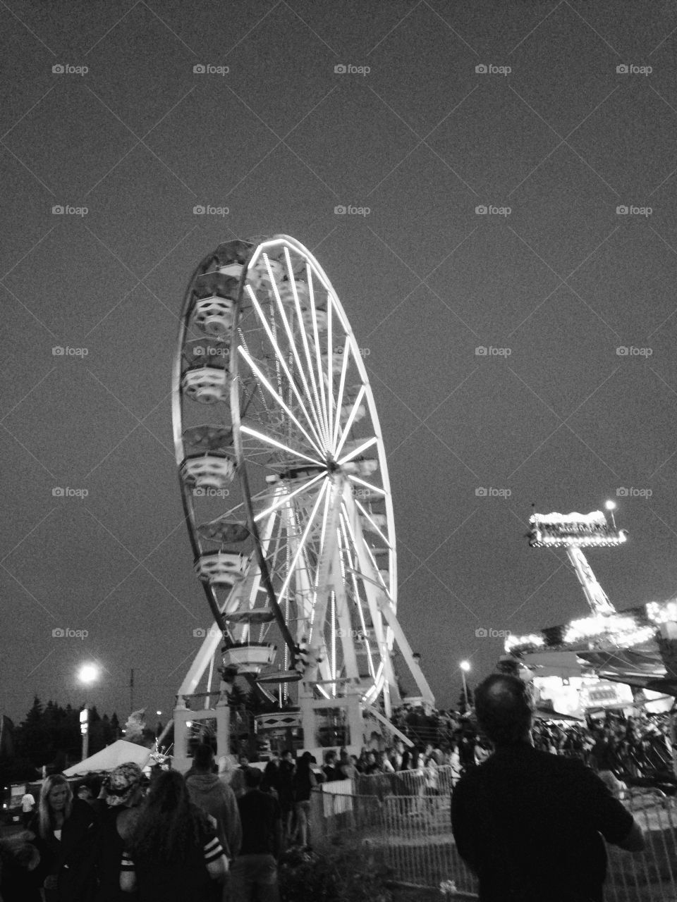 B&W Ferris Wheel