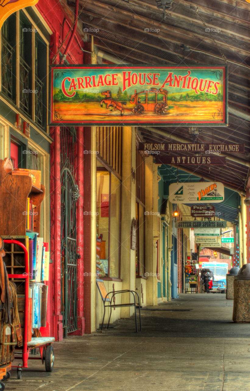 town old california shopping by darrellperry