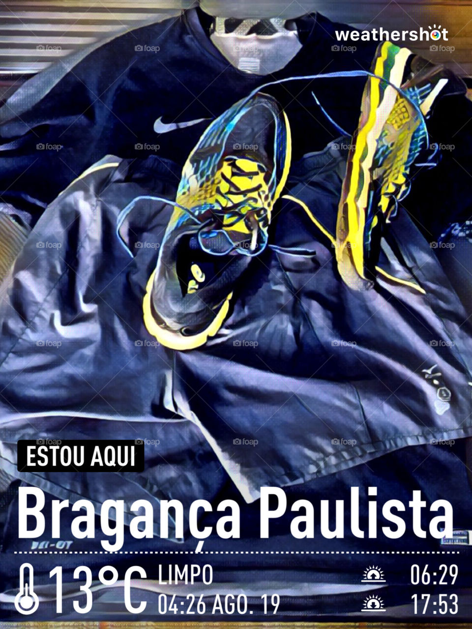 🏃‍♂️ 🇺🇸 Good Morning!  Everything ready to sweat the shirt. Let's go for a good morning jog?  Running is good for your health! / 🇧🇷 Bom dia! Tudo pronto para suar a camisa. Vamos para um bom cooper matinal? Correr faz bem para a saúde! 