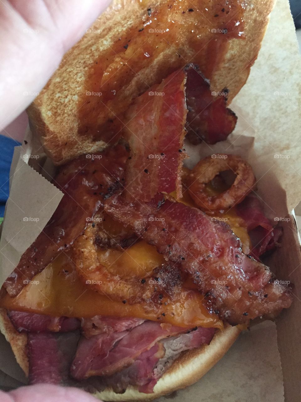 Bacon toast sandwich 