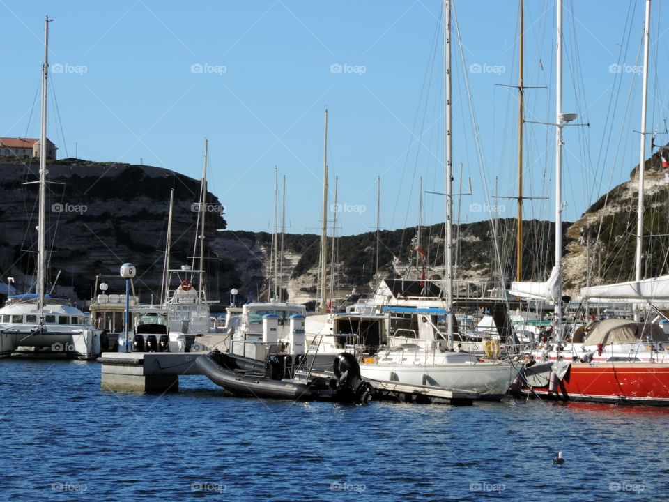 Port of Bonifacio,Corsica,France
