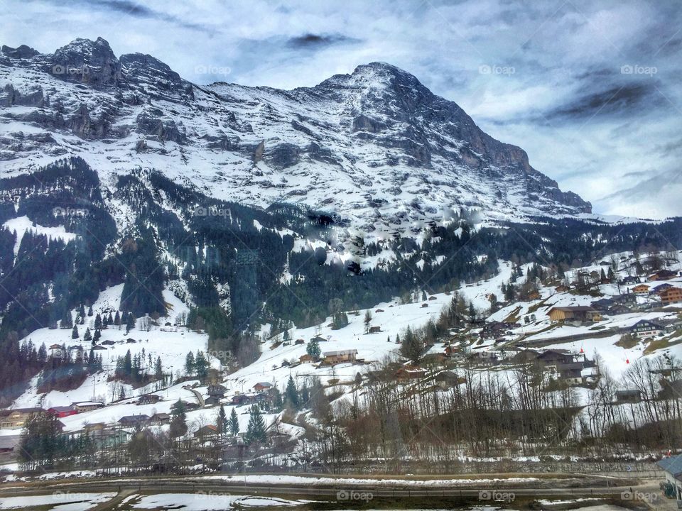 Winter mountain landscape 