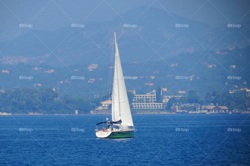 Sailboat on the Ionian Sea