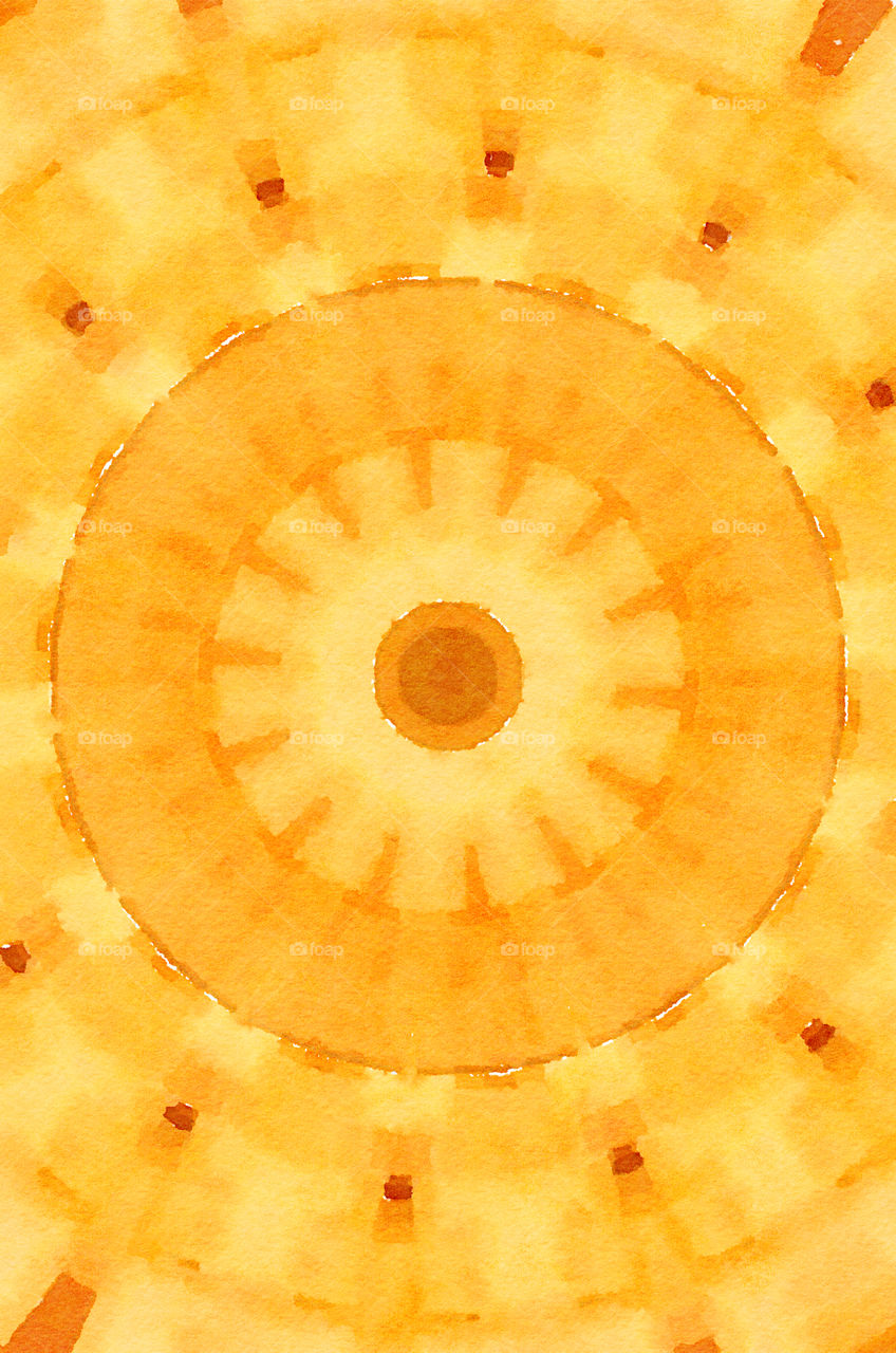 Watercolor of brown color background