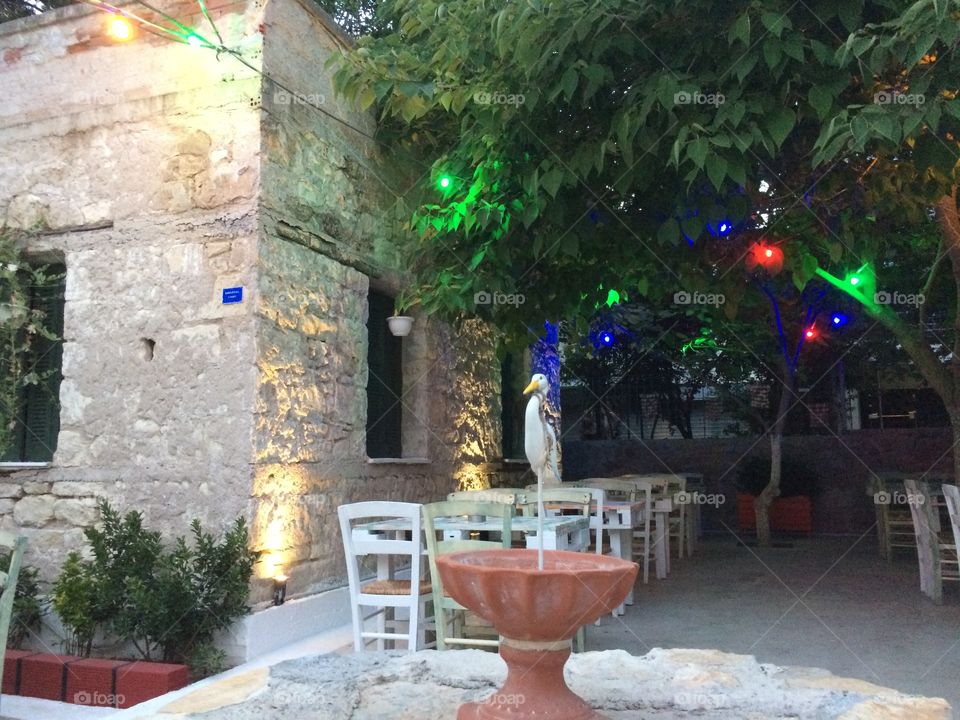 Is a castle or a traditional Greek taverna 