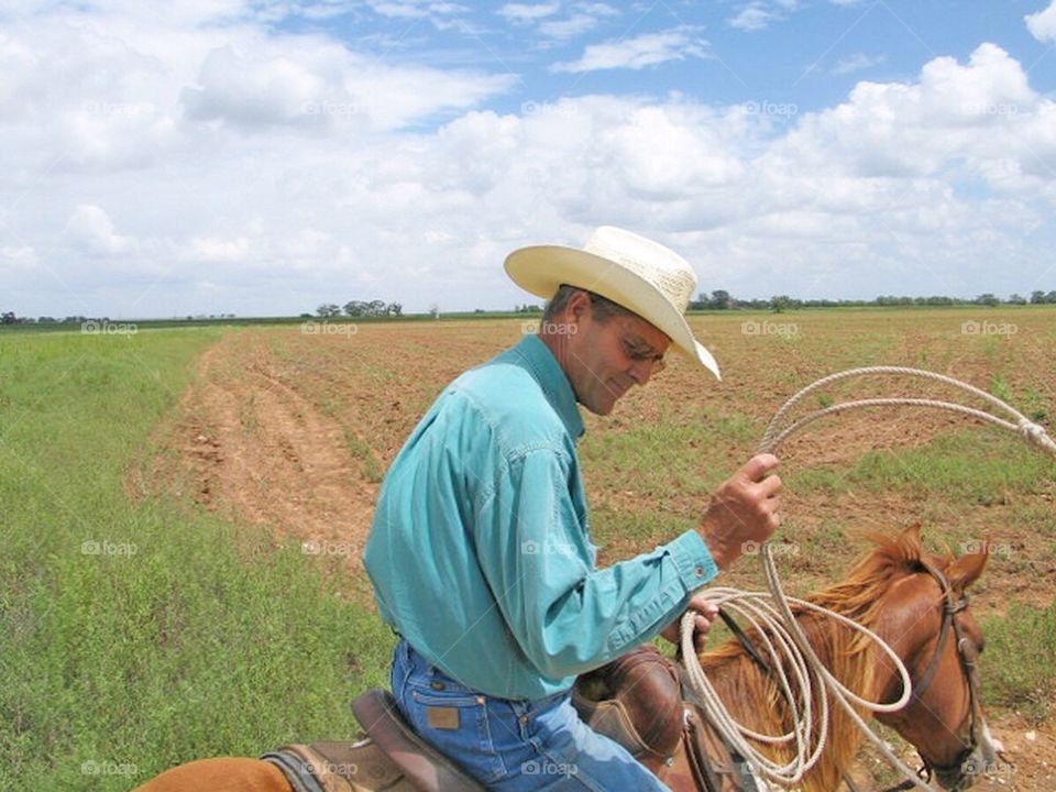 Cowboy with rope