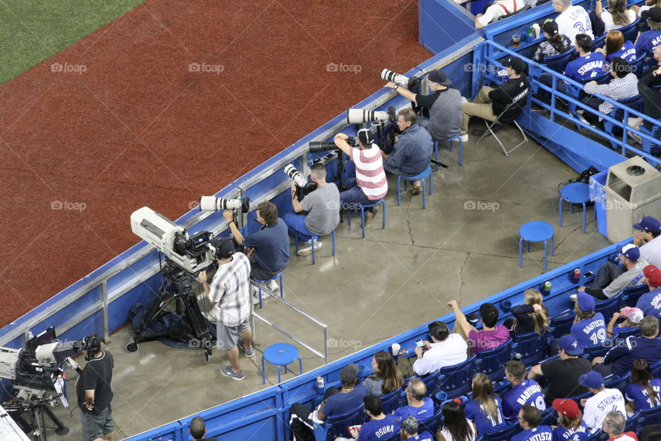 Televising the baseball game 