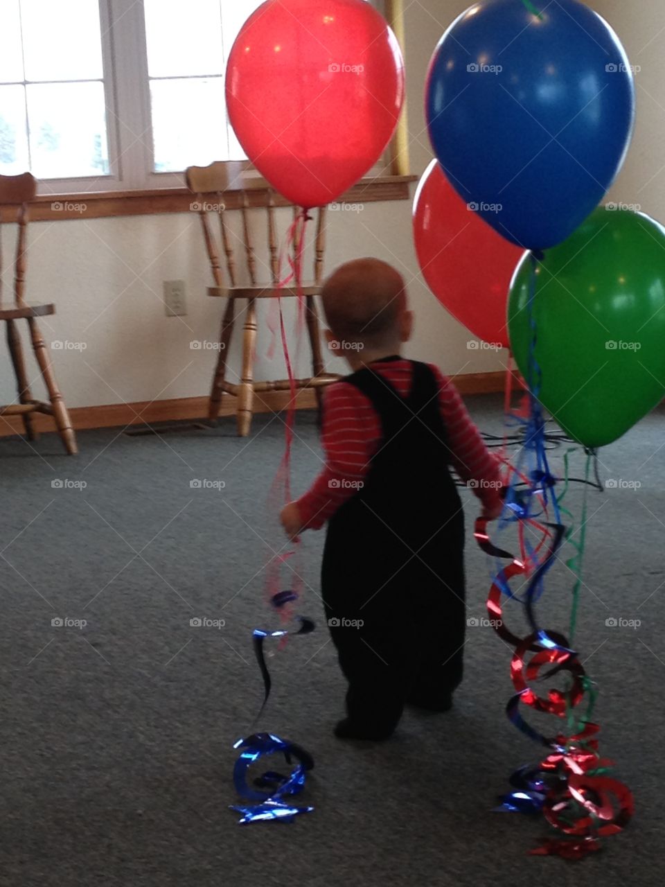 Birthday balloons. First birthday party 