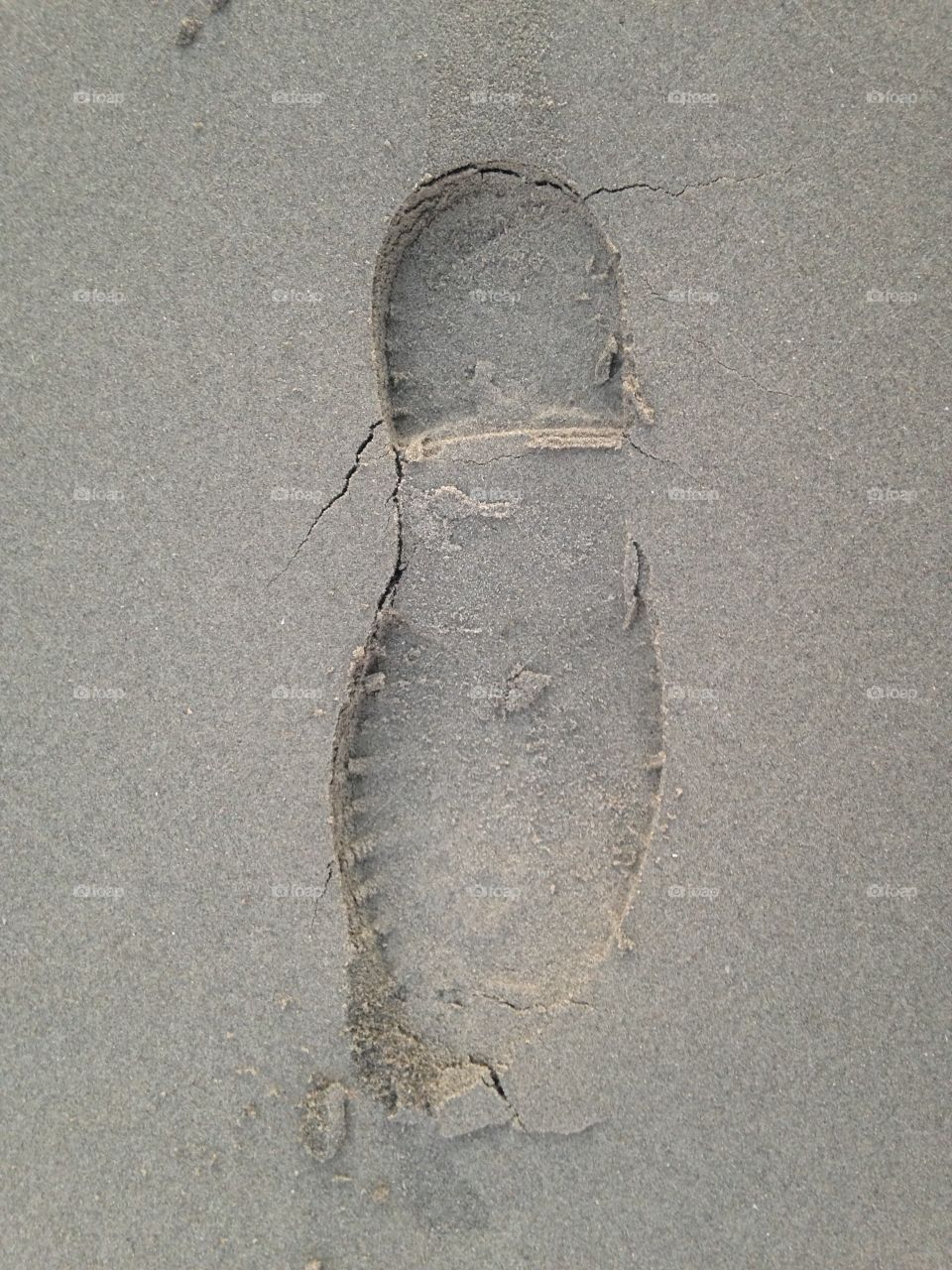 Sand, Beach, Seashore, No Person, Footprint