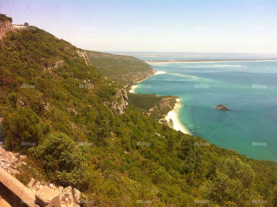 landscape beach sky green by brunosh